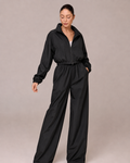 Set Imperméable 2 Pièces – Veste Courte à Poches et Pantalon Large