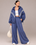 Veste Imperméable – Coupe Oversize avec Bandes Contrastantes