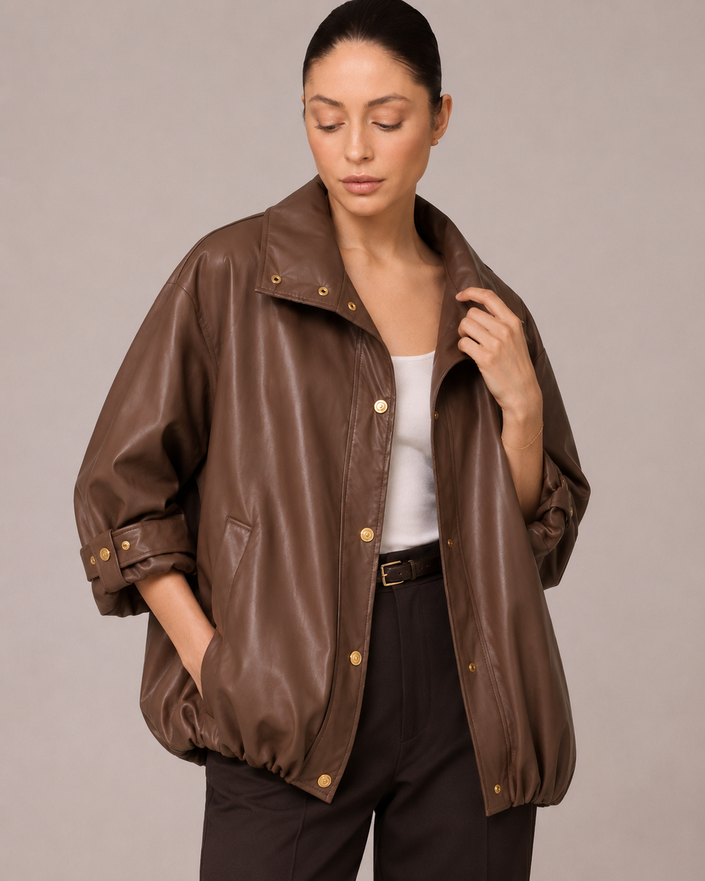Veste-Chemise Imperméable – Coupe Oversize