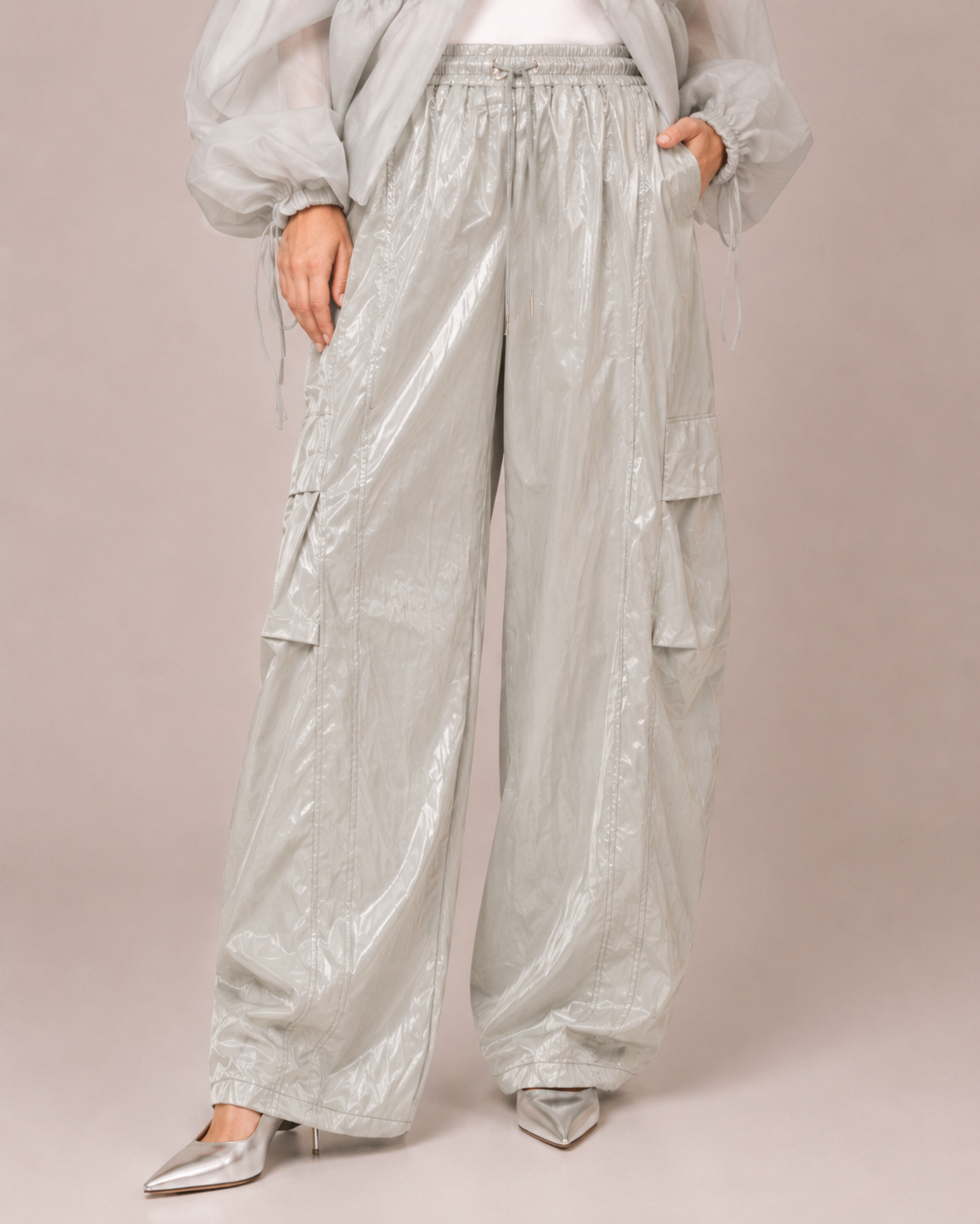 Pantalon Imperméable – Coupe Large Taille Élastiquée