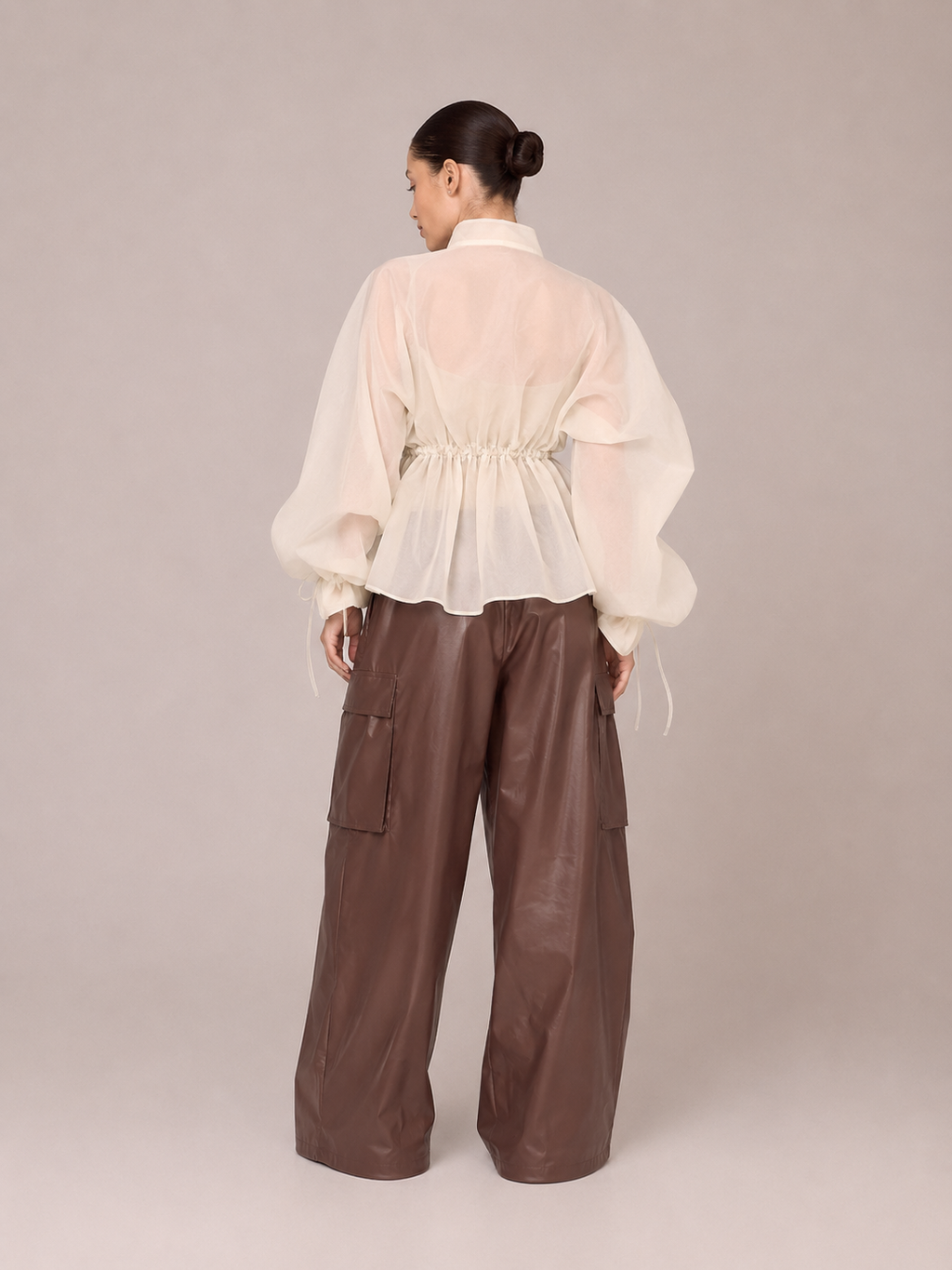 Pantalon Cargo Imperméable – Coupe Large Taille Élastiquée