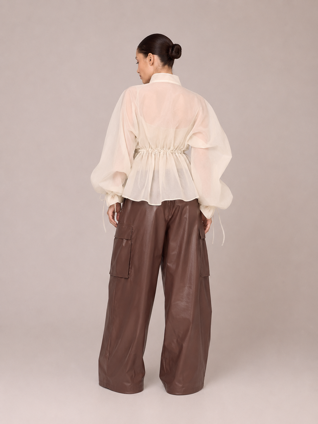 Pantalon Cargo Imperméable – Coupe Large Taille Élastiquée