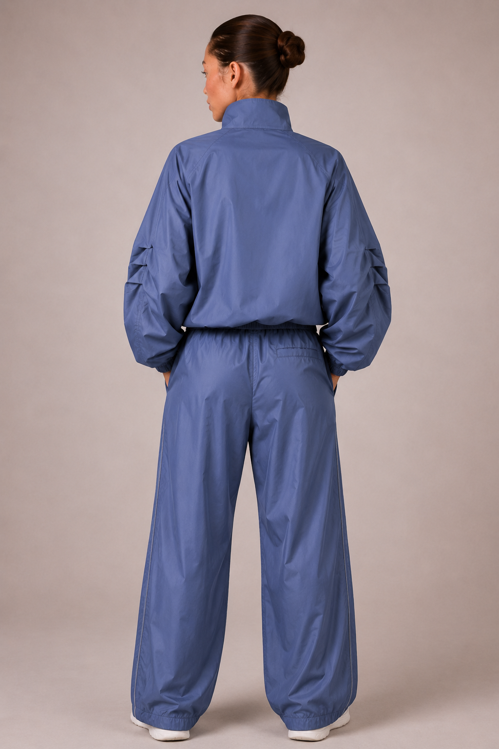 Set Imperméable 2 Pièces – Veste Zippée et Pantalon Large