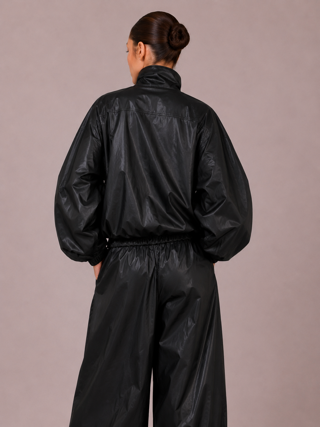 Set Imperméable 2 Pièces – Veste Zippée et Pantalon Ballon